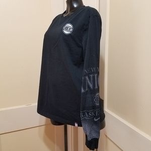 Nike Black NY Knicks Long Sleeve Tee